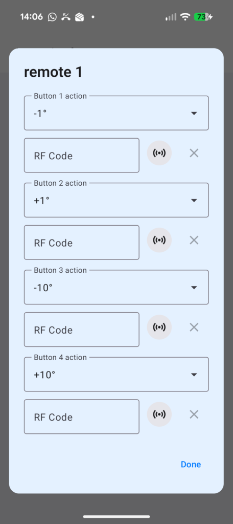 Nauti-Control app remote learning screen