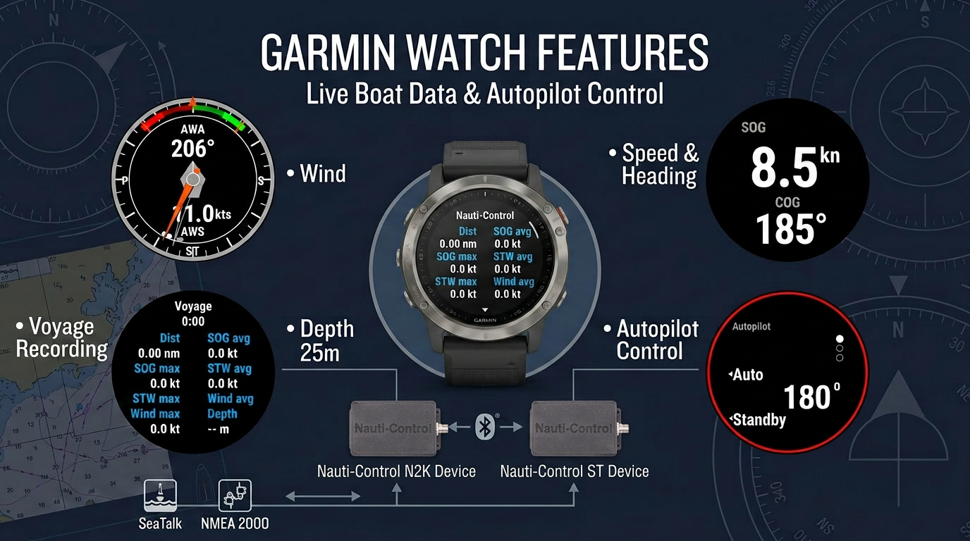 Nauti-Control for Garmin Watches – Wireless Marine Instruments ...