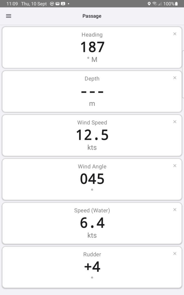 Switched to keel reference with no offset configured: honest about what it does not know
