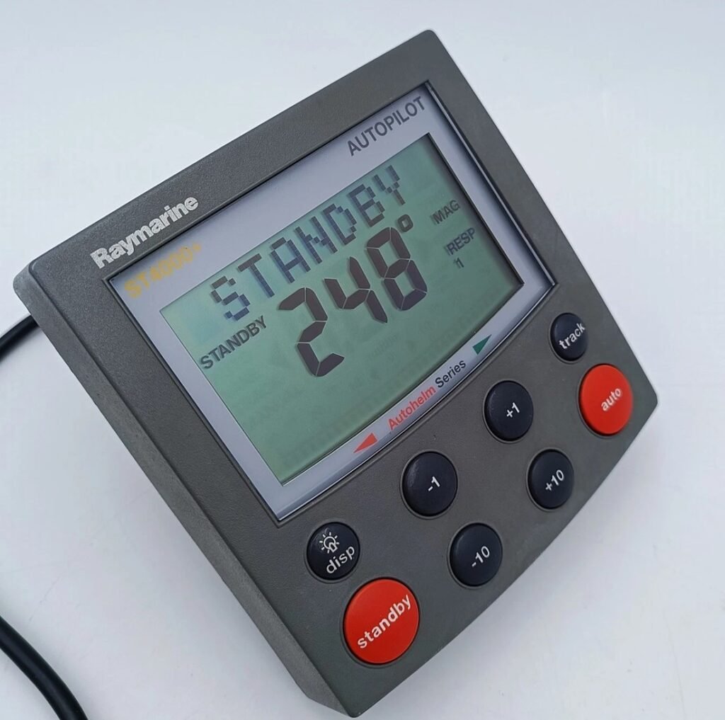 An ST4000+ in Standby, which is where you have to be before you start. Everything below is done with these keys: <strong>standby</strong> bottom left, <strong>disp</strong> beside it, and -1, +1, -10 and +10 on the right.” width=”1024″ height=”1017″ loading=”lazy” decoding=”async” style=”width:100%;height:auto;max-width:760px;border-radius:8px;” /><figcaption style=